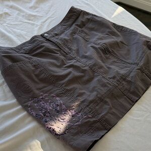 Title Nine Floral Embroidered Skort